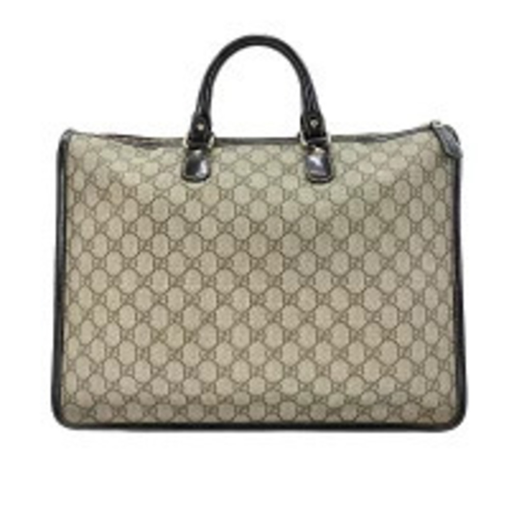 Gucci Cream Handbag GG Supreme Beige Cream Tan